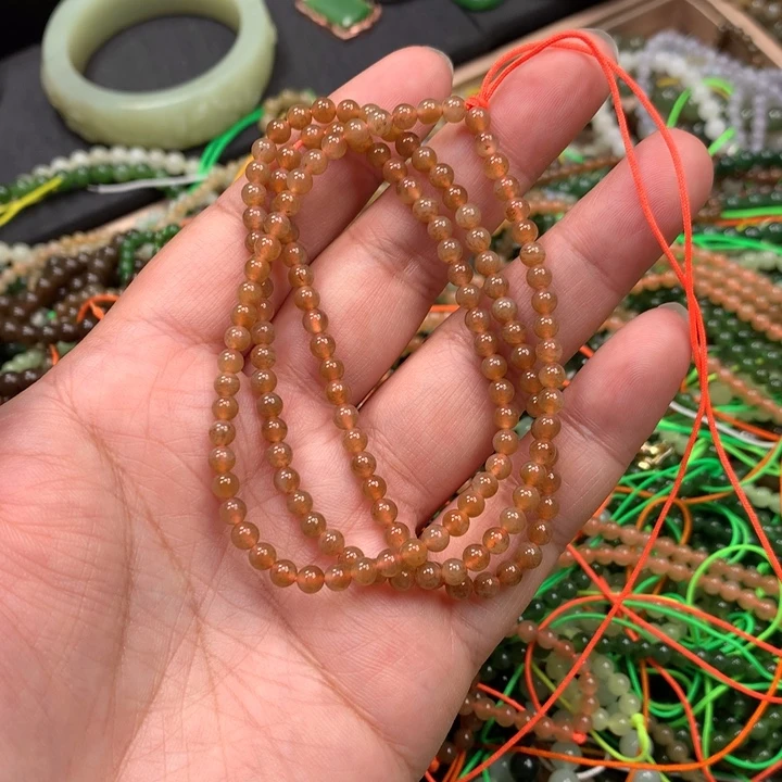 和田玉未镶嵌手链108