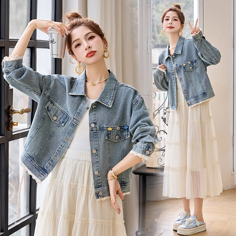 短外套女2025春装春天衣服新款小个子牛仔服春秋显瘦百搭洋气外套