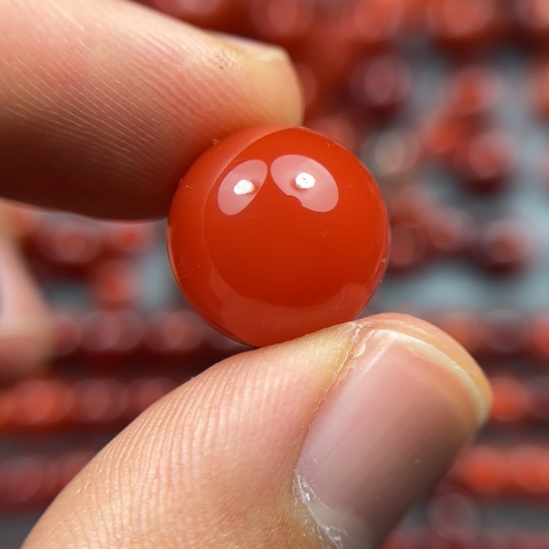 南红玛瑙未镶嵌珠宝奇石尺寸15辣椒红