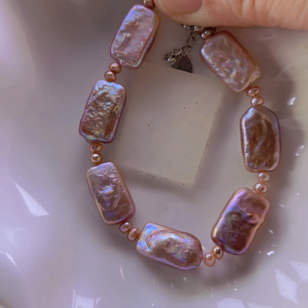 淡水珍珠手链合金