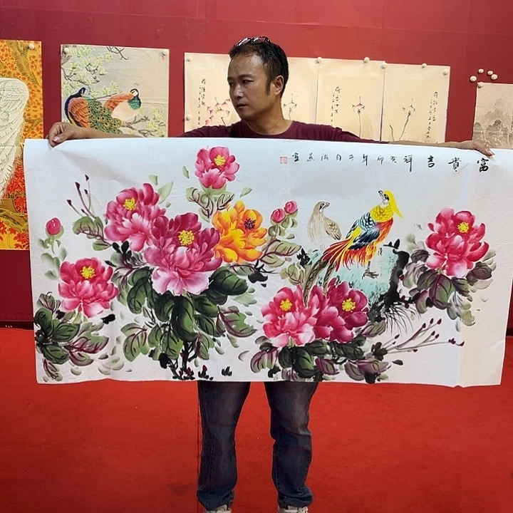 国画国画作品多次入