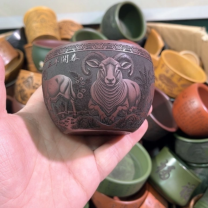 茶杯紫砂全手工紫砂主人杯