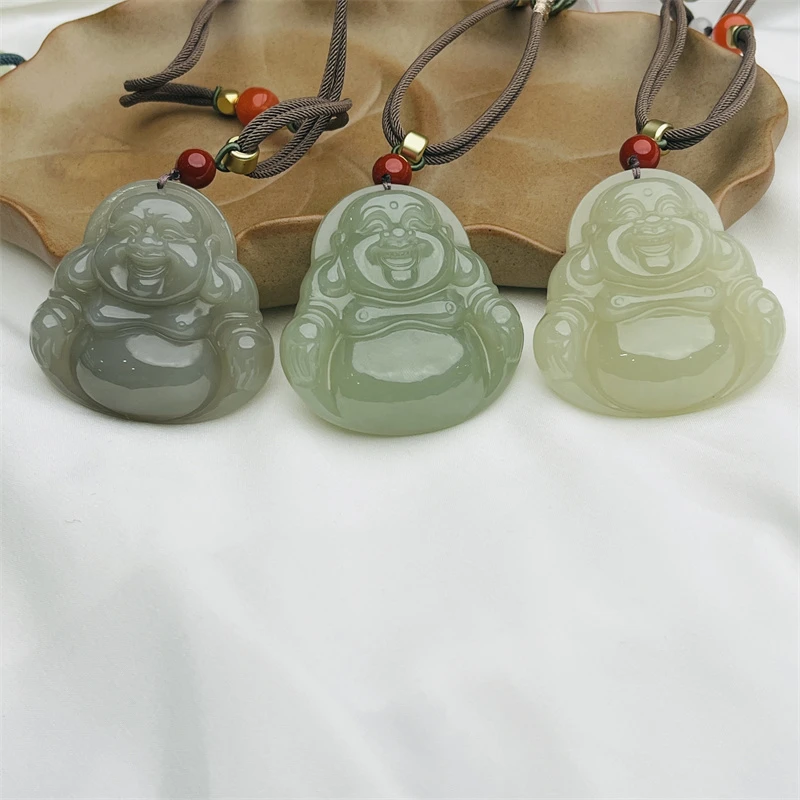 和田玉佛公项链/多样性发其一