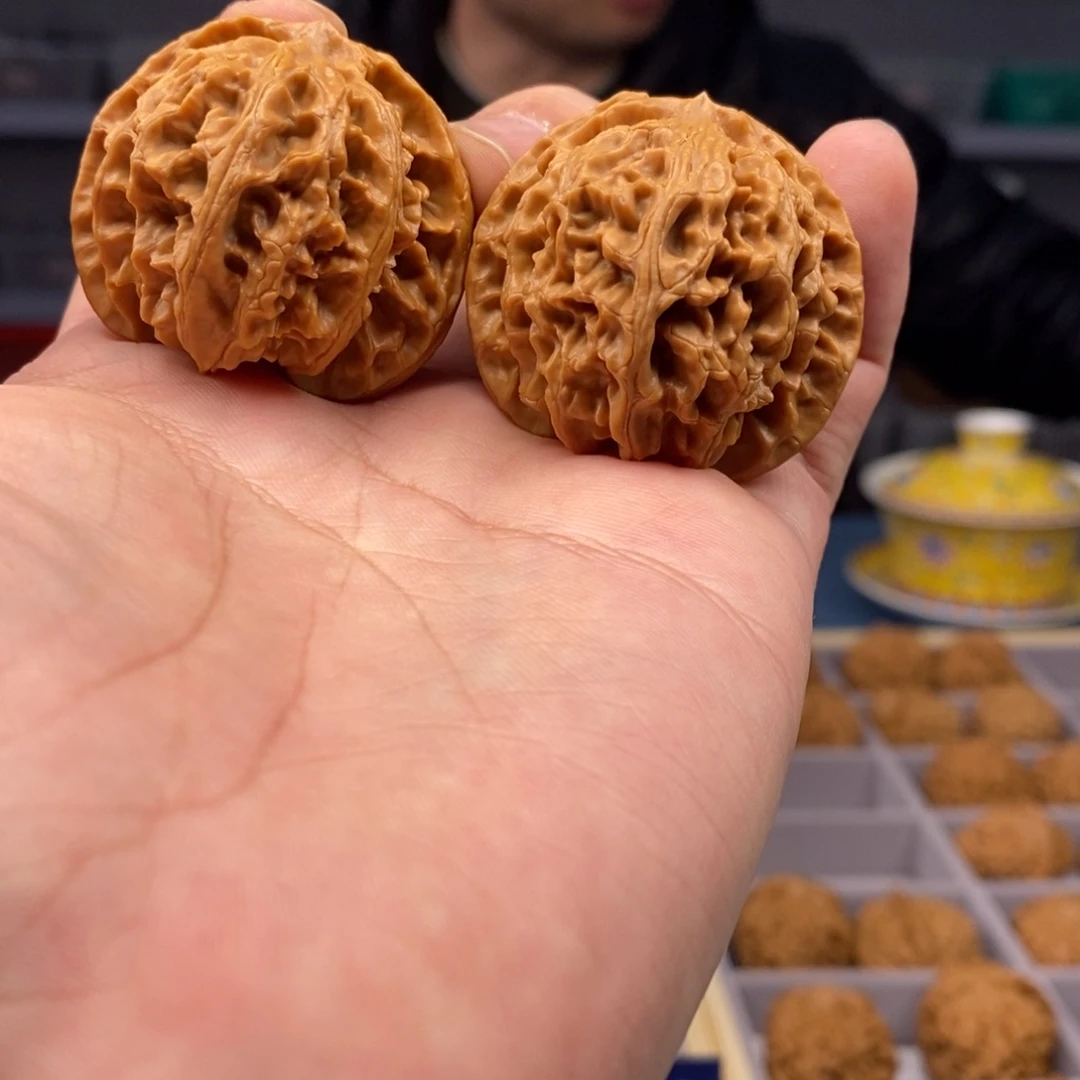 把件文玩核桃微修苹果园42mm