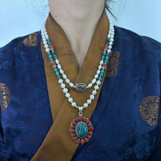 吊坠925银 【松秀饰品】尼泊尔精品吊坠 通体925银 设计款个性