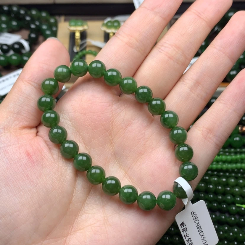 【闪购商品】未镶嵌手串和田玉（碧玉）8m捡漏清货出