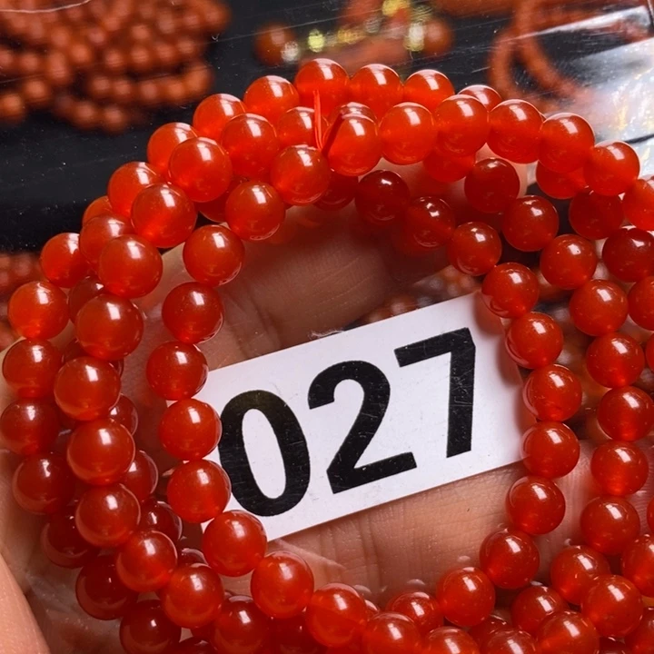 未镶嵌南红玛瑙手链天*