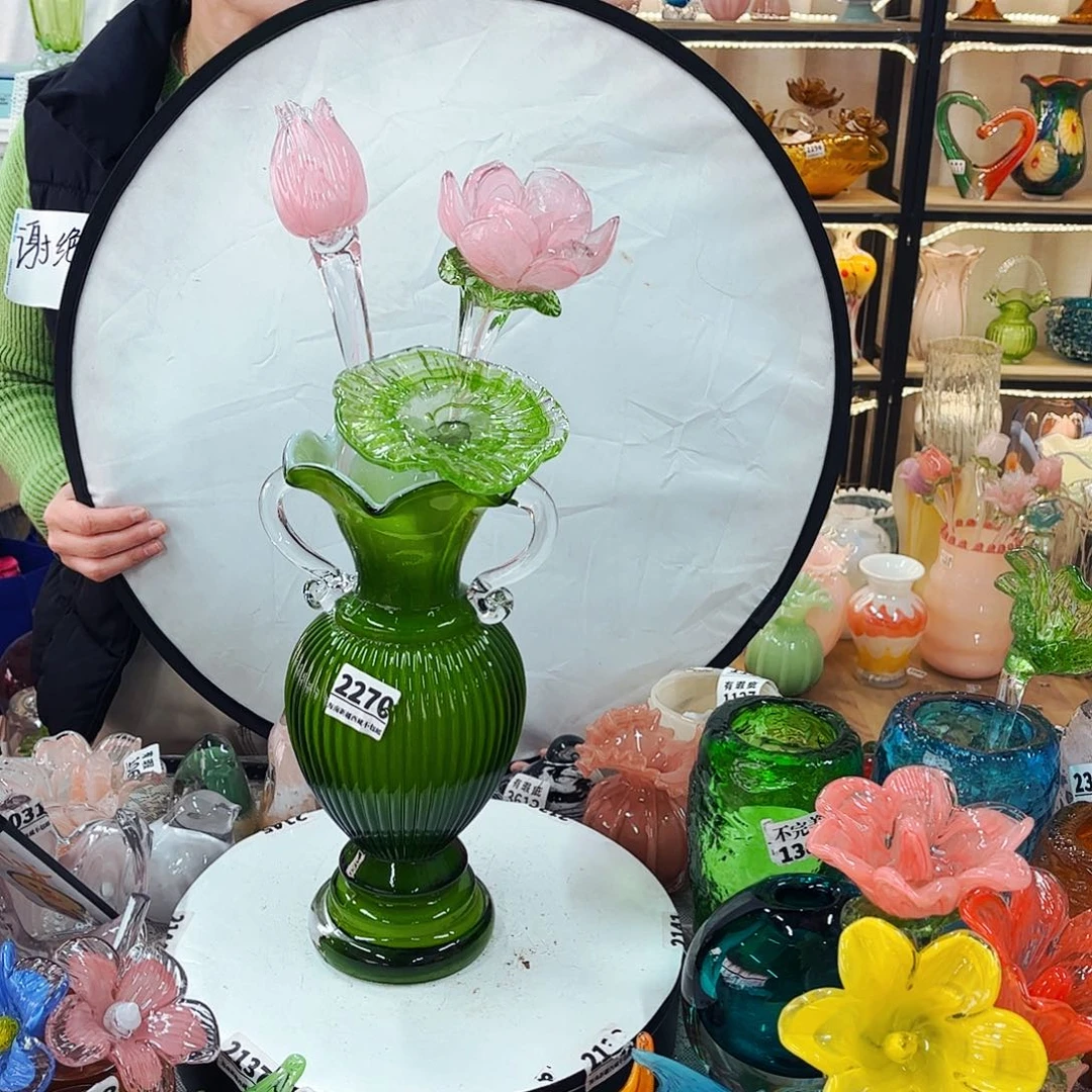 3花1瓶 家悦琉璃工艺品