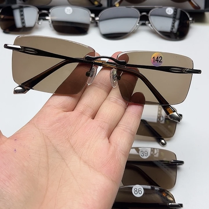 无框中茶色商务142