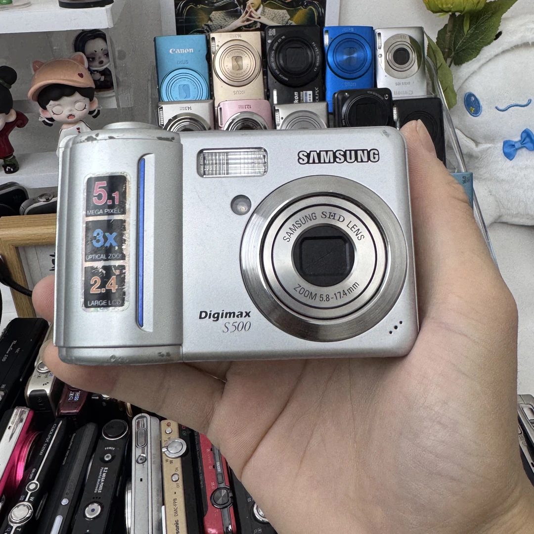 95新 Samsung/三星 s500 复古冷白510万像素自备五号电池