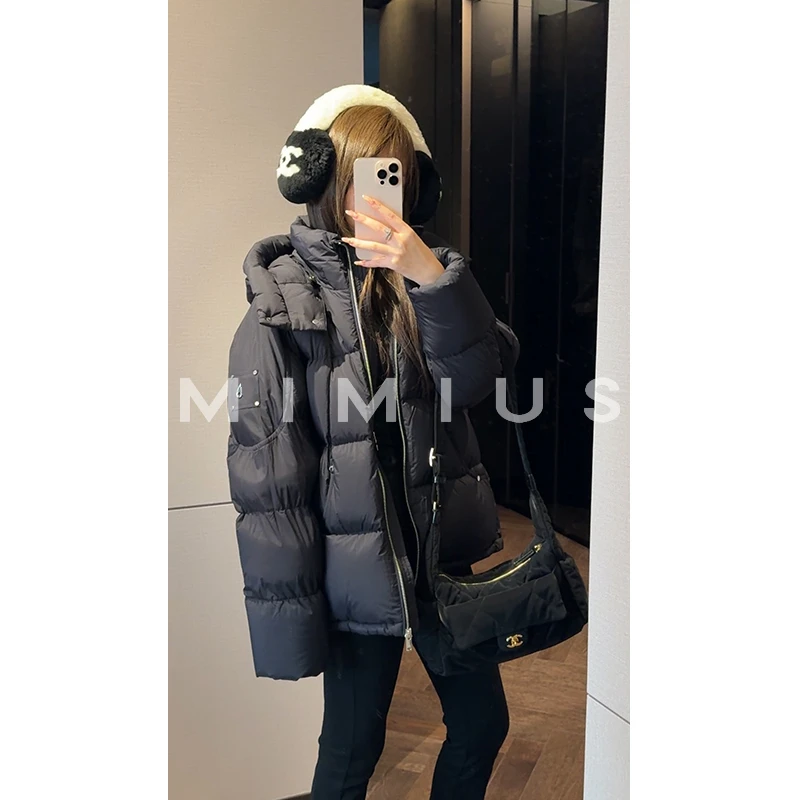 【mimius】P 可溯源三星安心羽绒连帽小剪刀通勤羽绒服 G10397