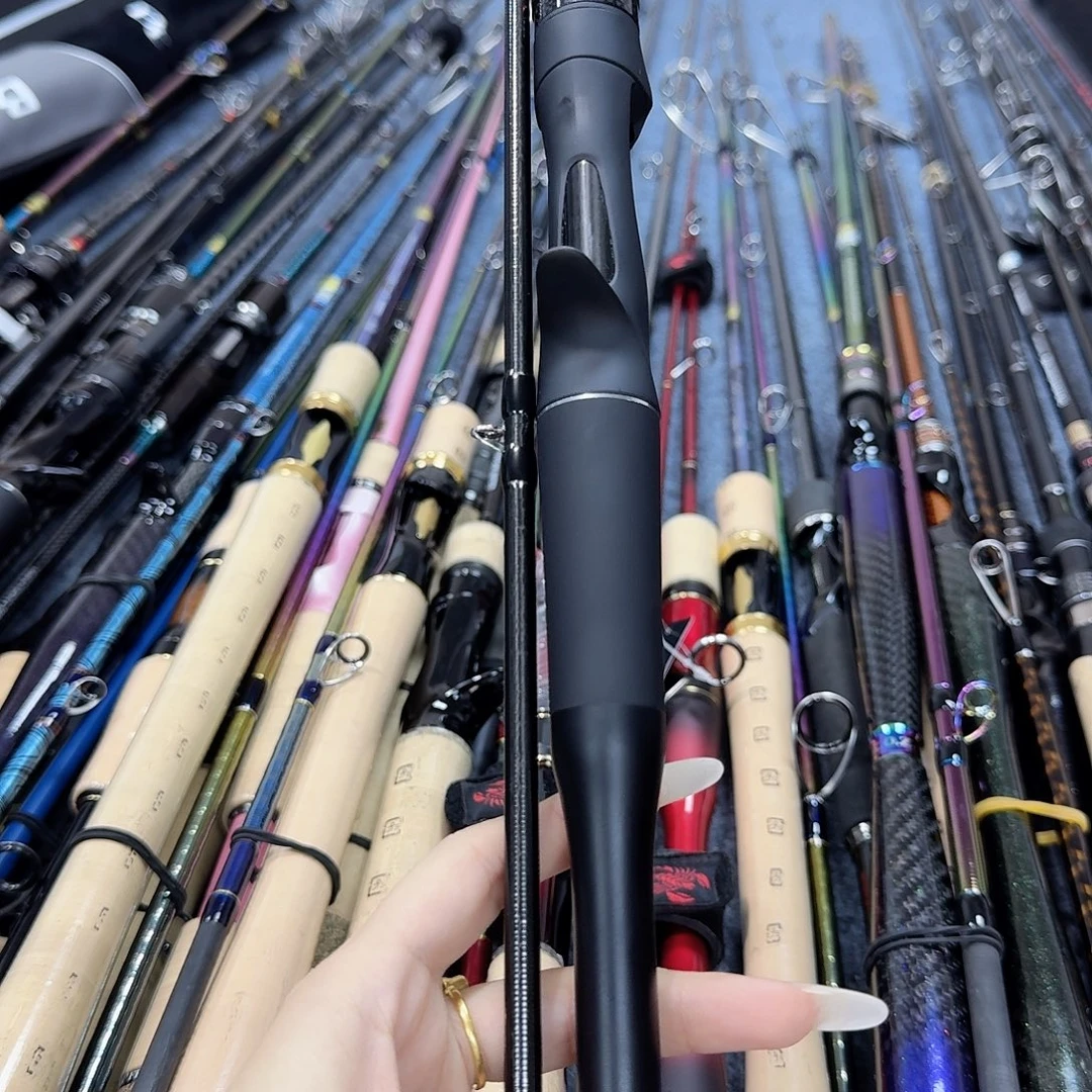 玫***张碳素3.8m路亚杆枪柄杆连接