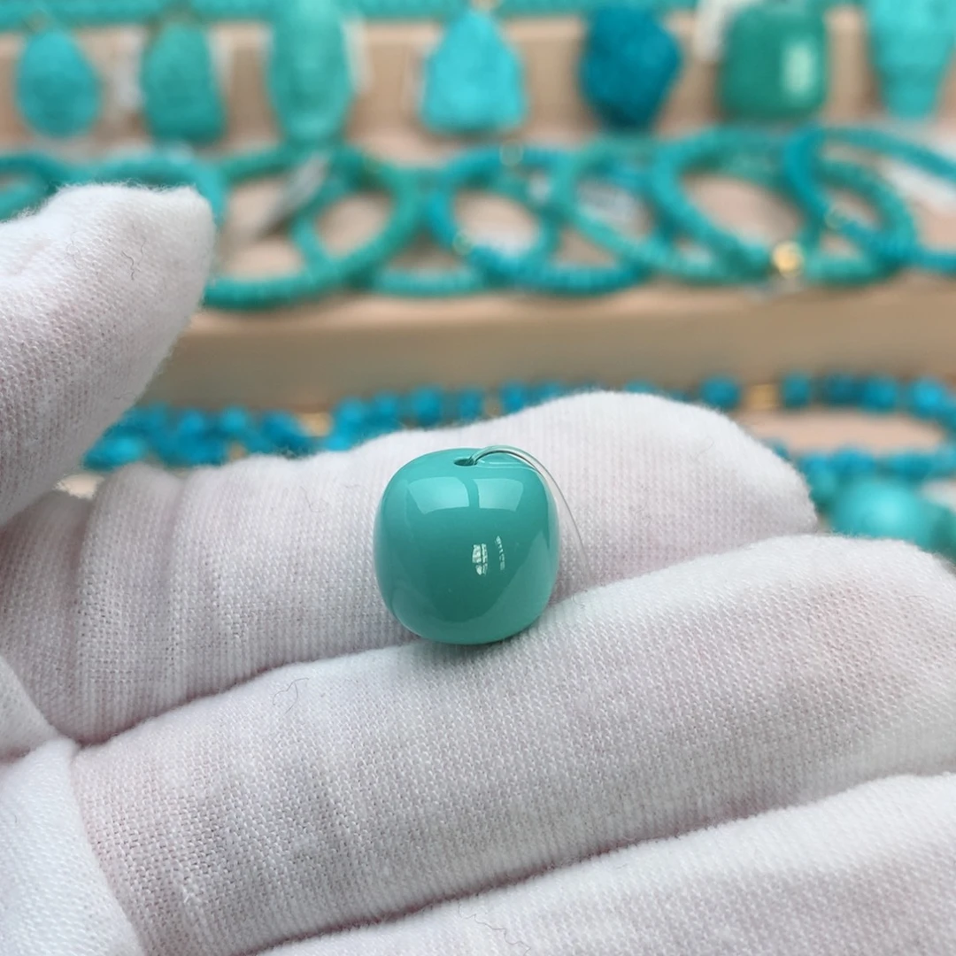 绿松石未镶嵌珠宝奇石12.5mm