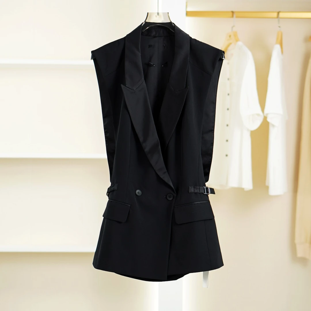 麦迪尚品【H】K310 春款通勤西服马甲品牌折扣撤柜女装