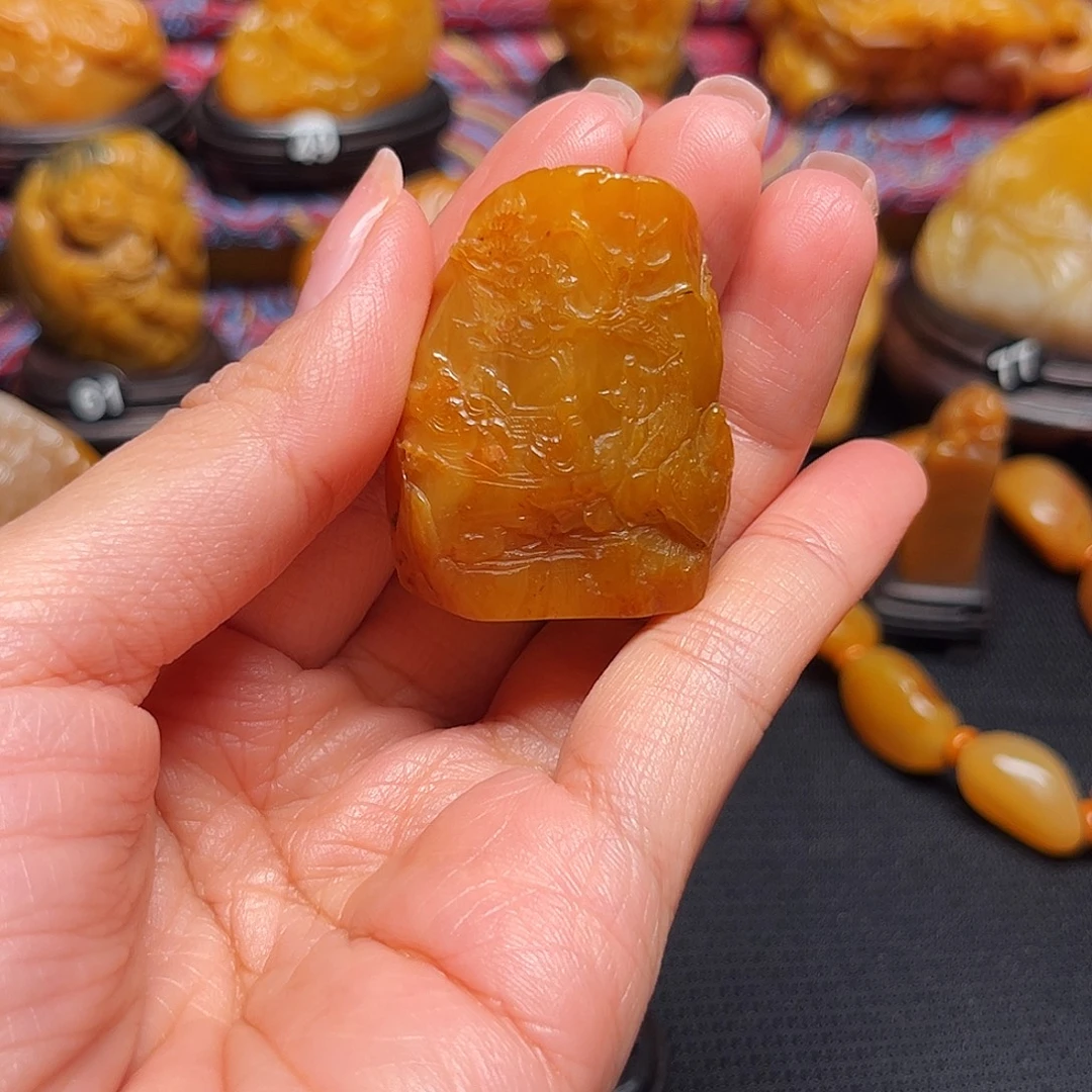 故***宏田黄石石雕石雕石雕