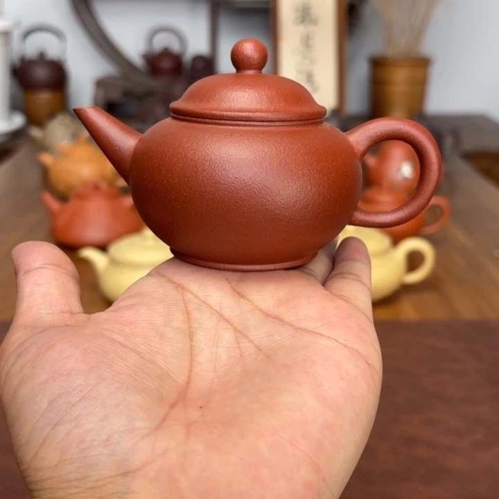 茶壶紫砂水平150毫升红降坡