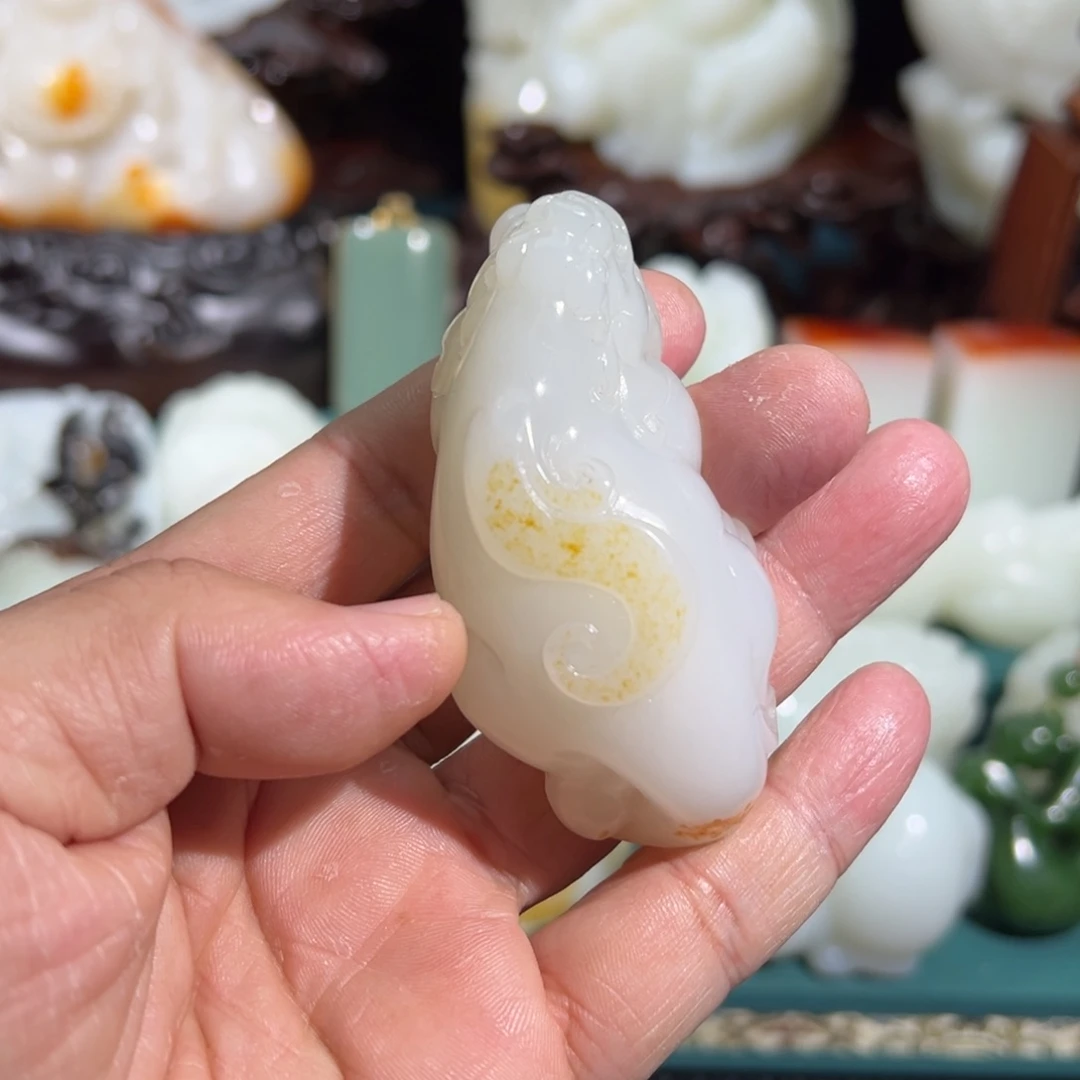 和田玉未镶嵌挂件