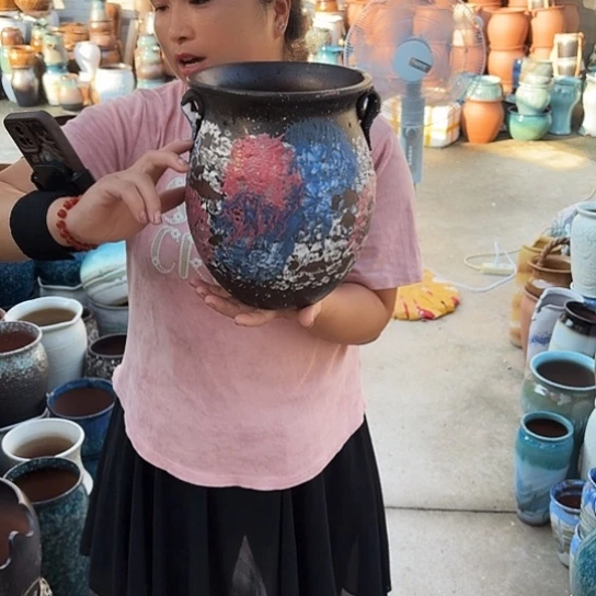 口19高24瑕疵一个盆子。
