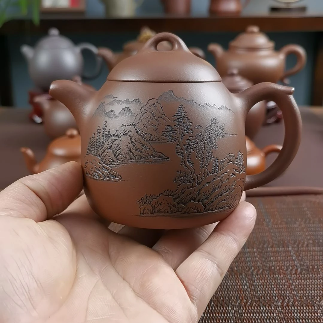 茶壶紫砂底槽清秦权300CC国工