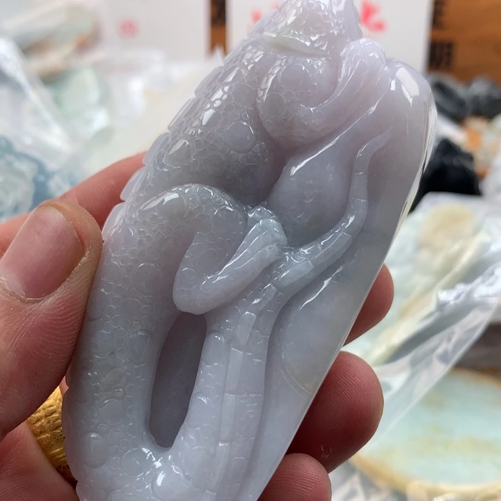 翡翠未镶嵌颈饰保真天然a货翡翠