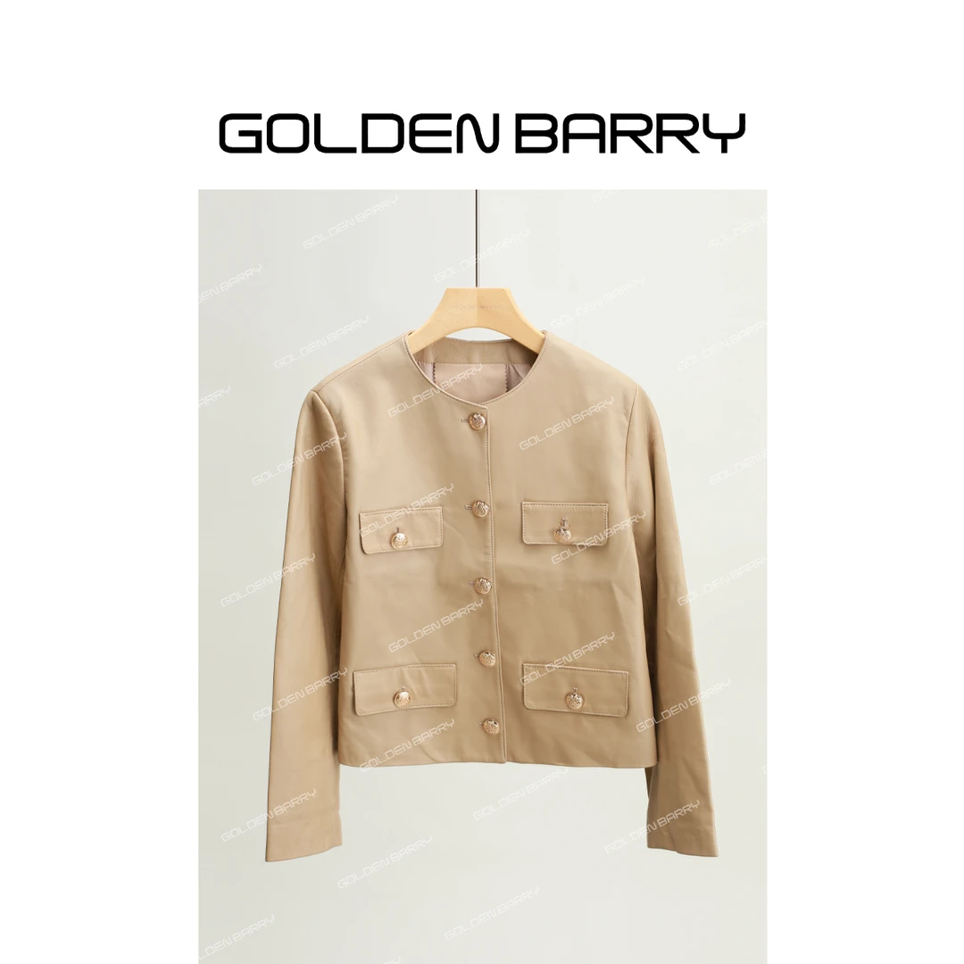 GOLDENBARRY【年终孤品】160009皮衣短款