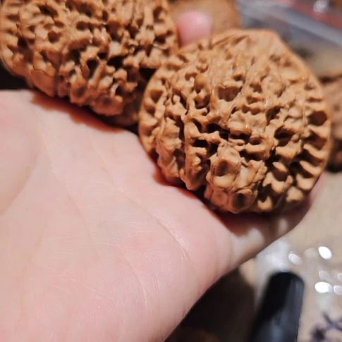 如***潘吊坠文玩核桃52龙鼎管帽