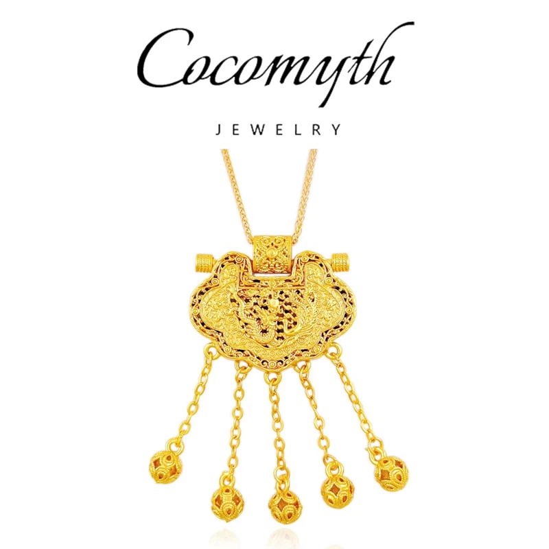 COCOMYTH 轻奢天子门生锁包项链J175