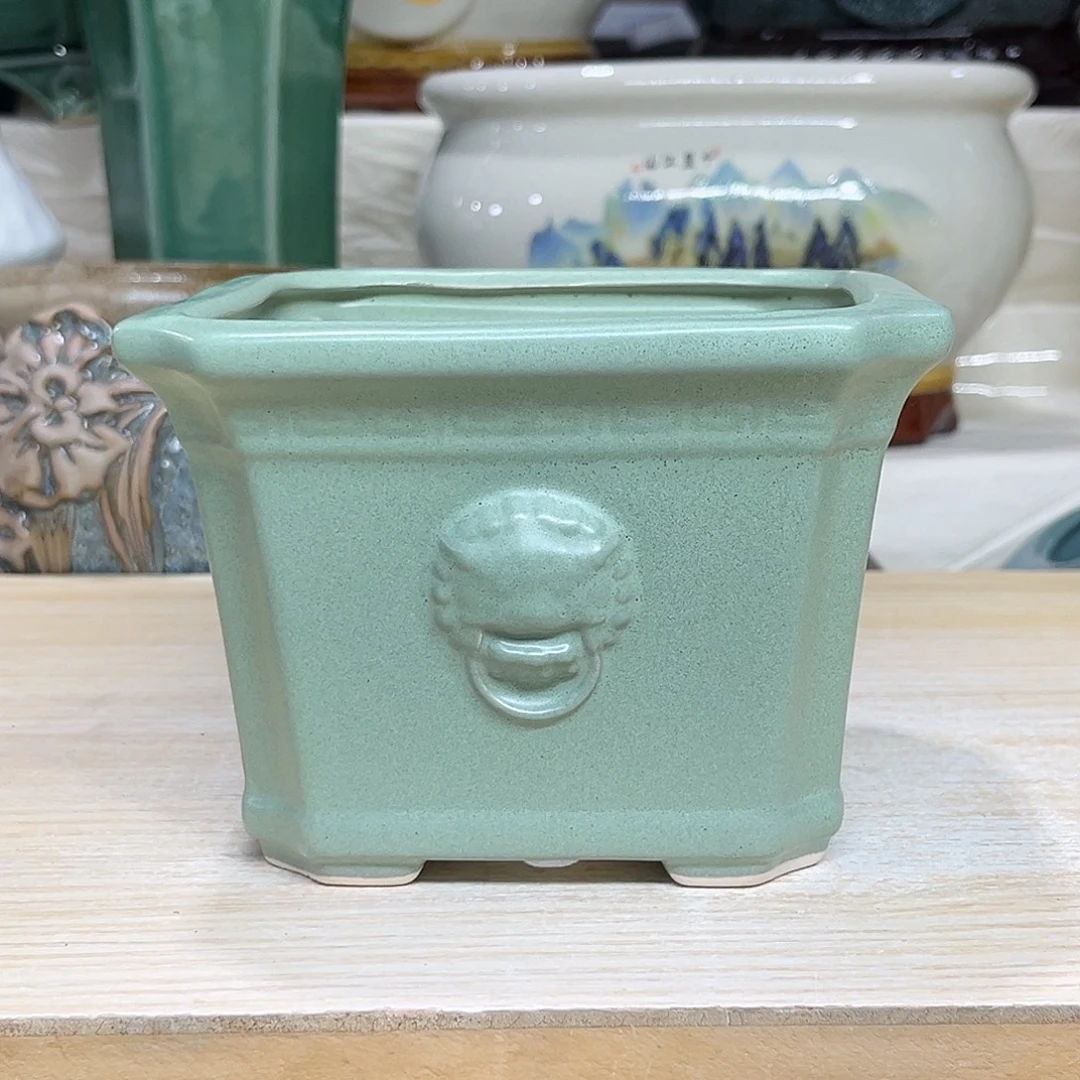 陶瓷绿植多肉微瑕花盆口径13*10