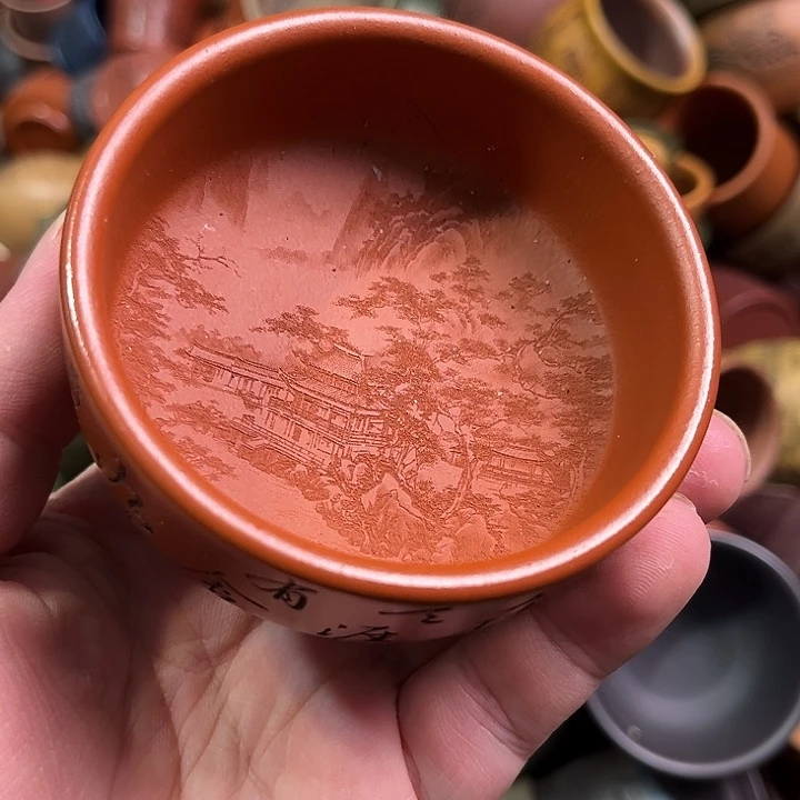 紫砂茶杯全手工紫砂主人杯