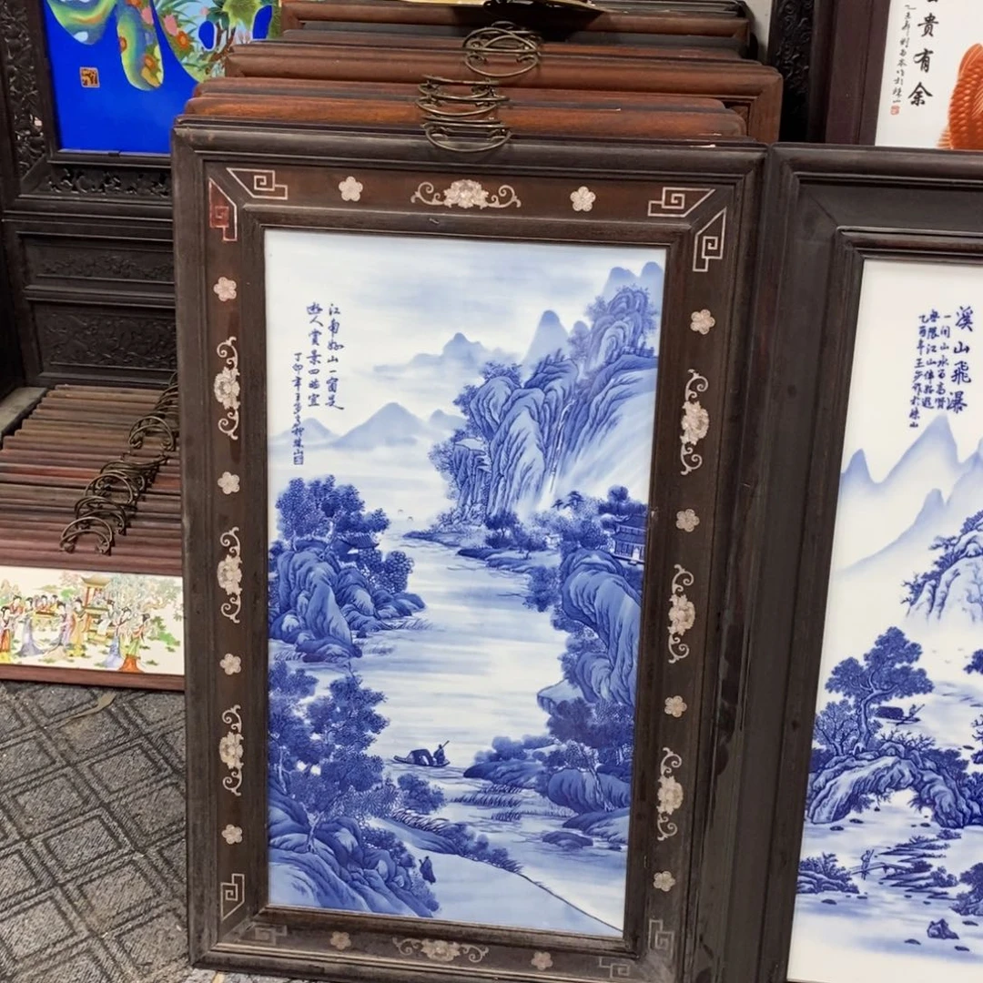瓷片1*60/*1景德镇瓷板画柴窑烧制