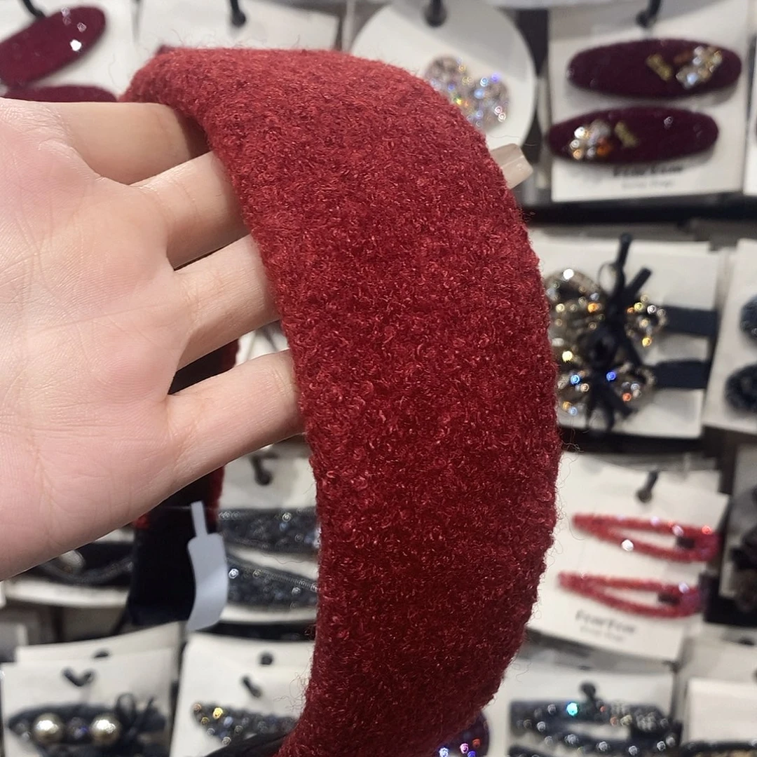 皮质铁合金卷毛发箍