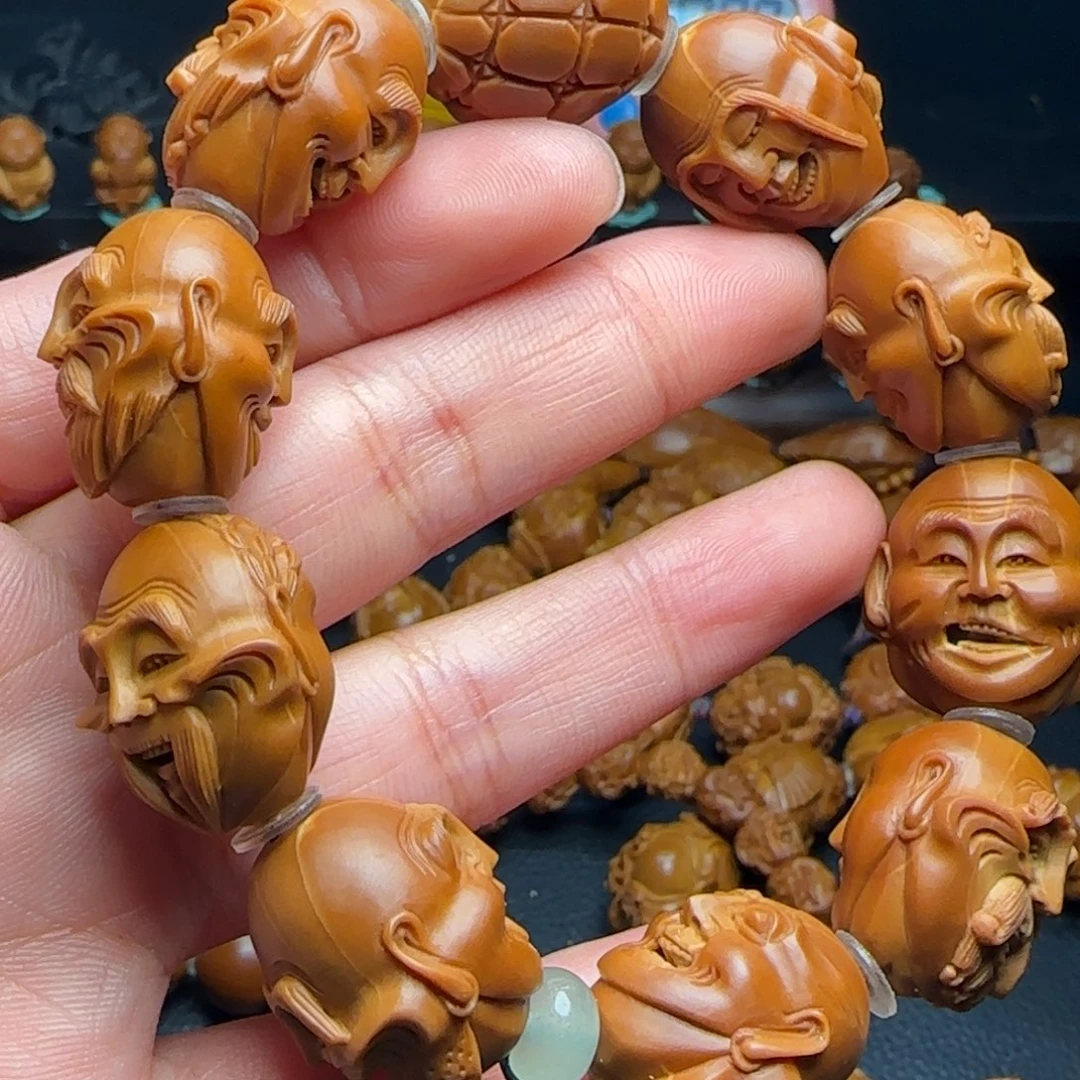 橄榄核手串/手链长**风纯手工罗汉