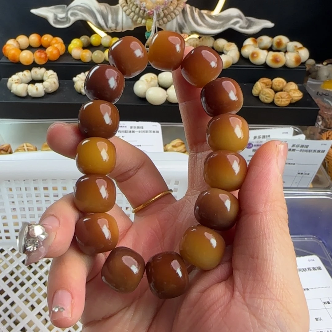 菩提根/象牙果手串卡15溏心桶1串