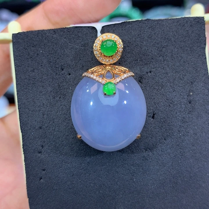 18K金镶嵌手链翡翠翡翠