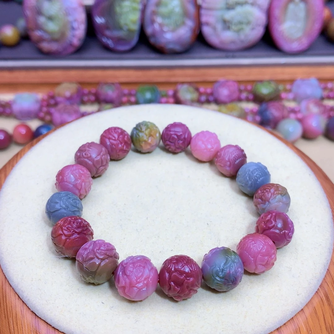 玛瑙未镶嵌手链盐源