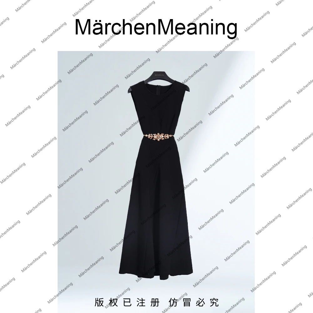 MärchenMeaning无袖连衣裙法式赫本风气质复古法式连衣裙蒋蒋88