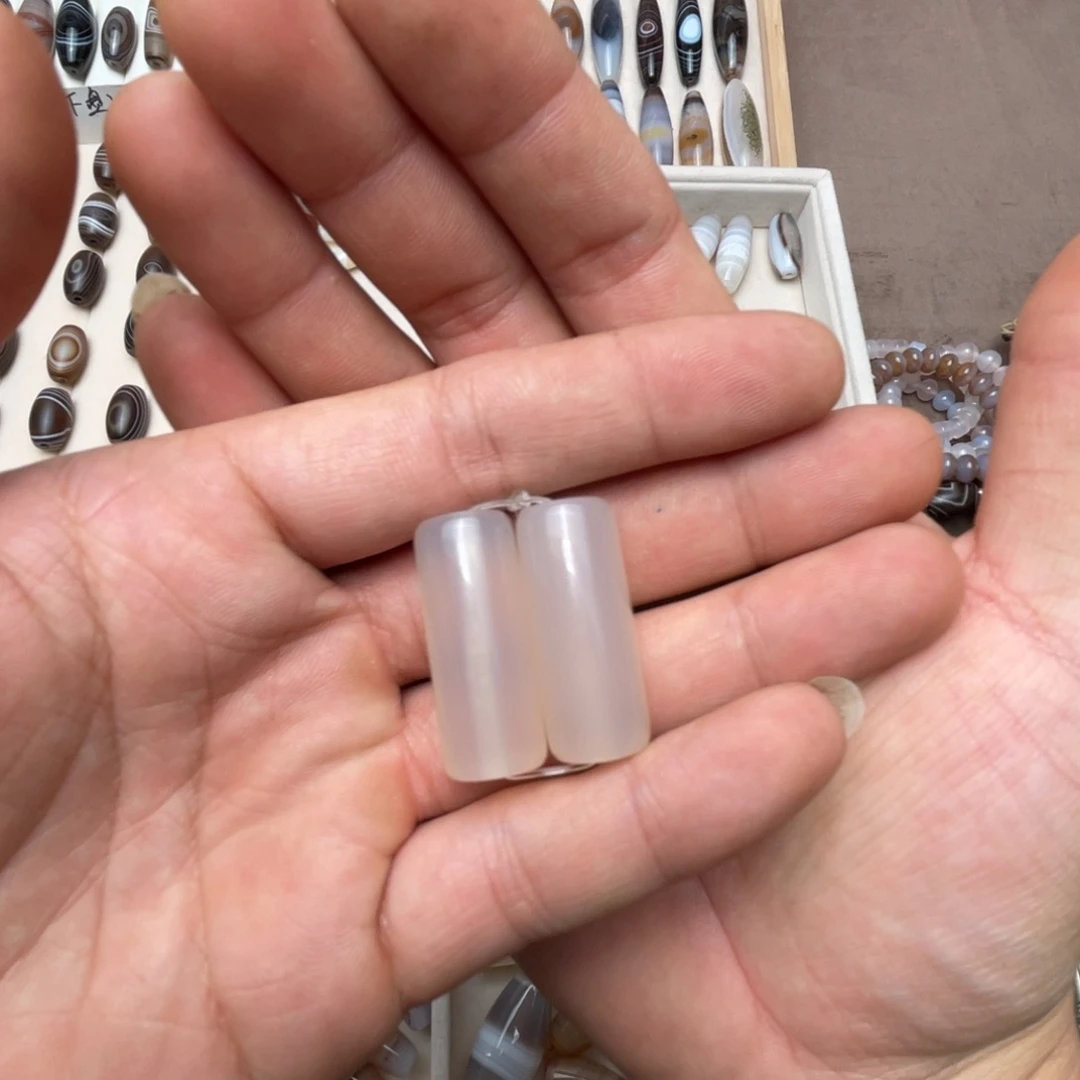 无***比玛瑙/玉髓未镶嵌吊坠(不含链)