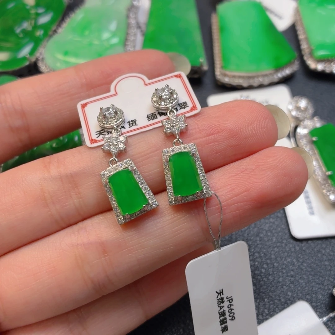 翡翠银S925镶嵌颈饰