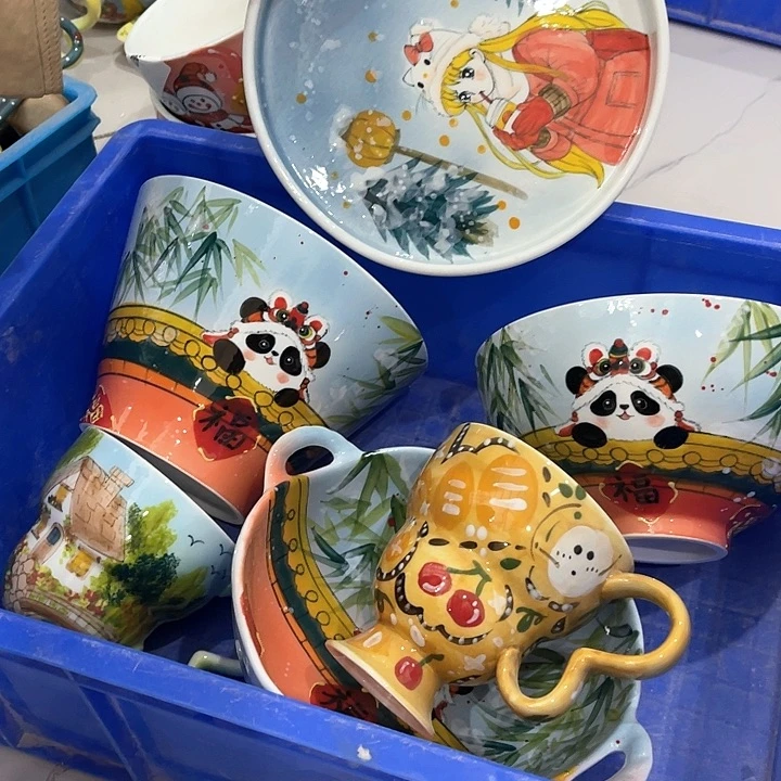 陶景德镇釉下手绘陶瓷