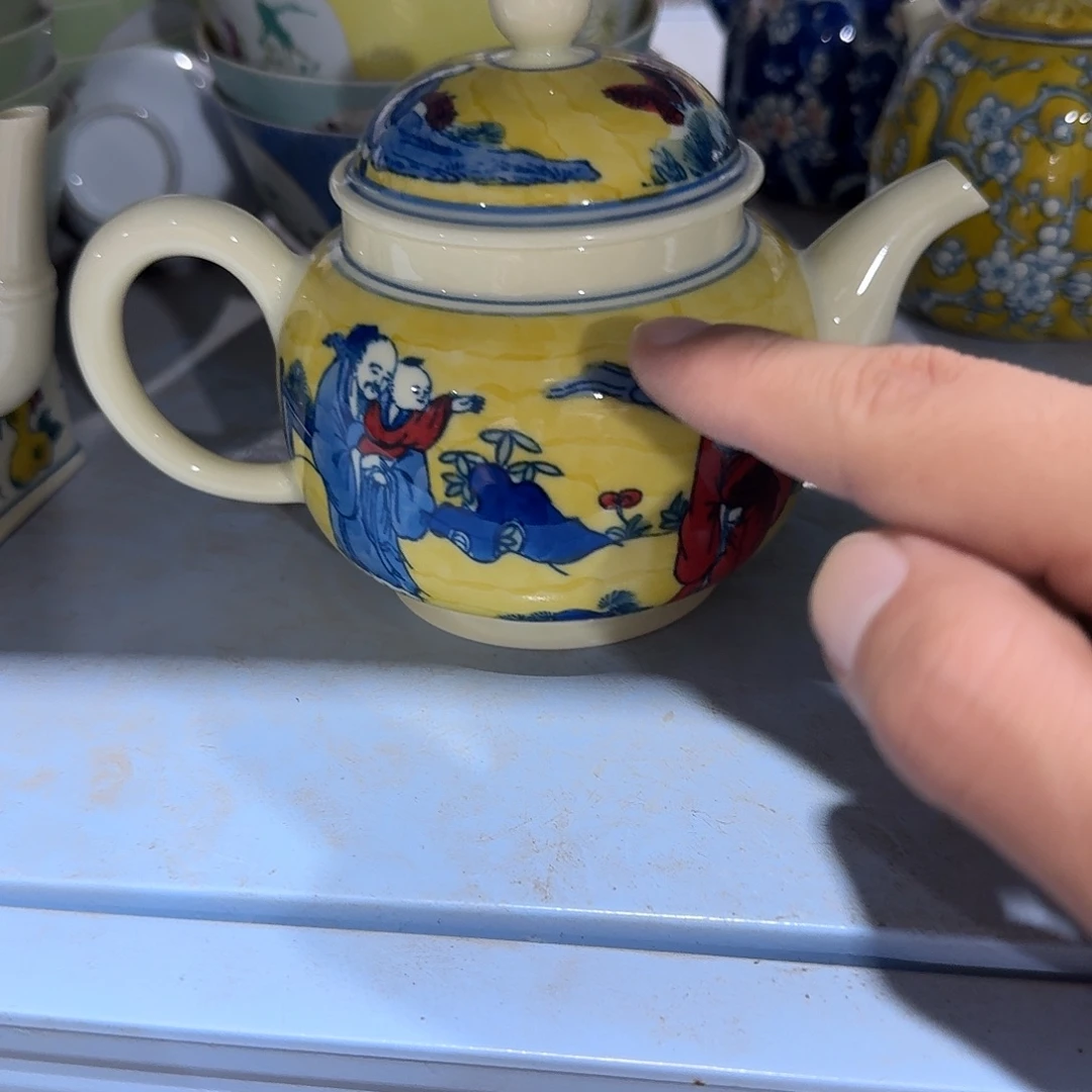 瓷片摆件手绘瓷器全部处理
