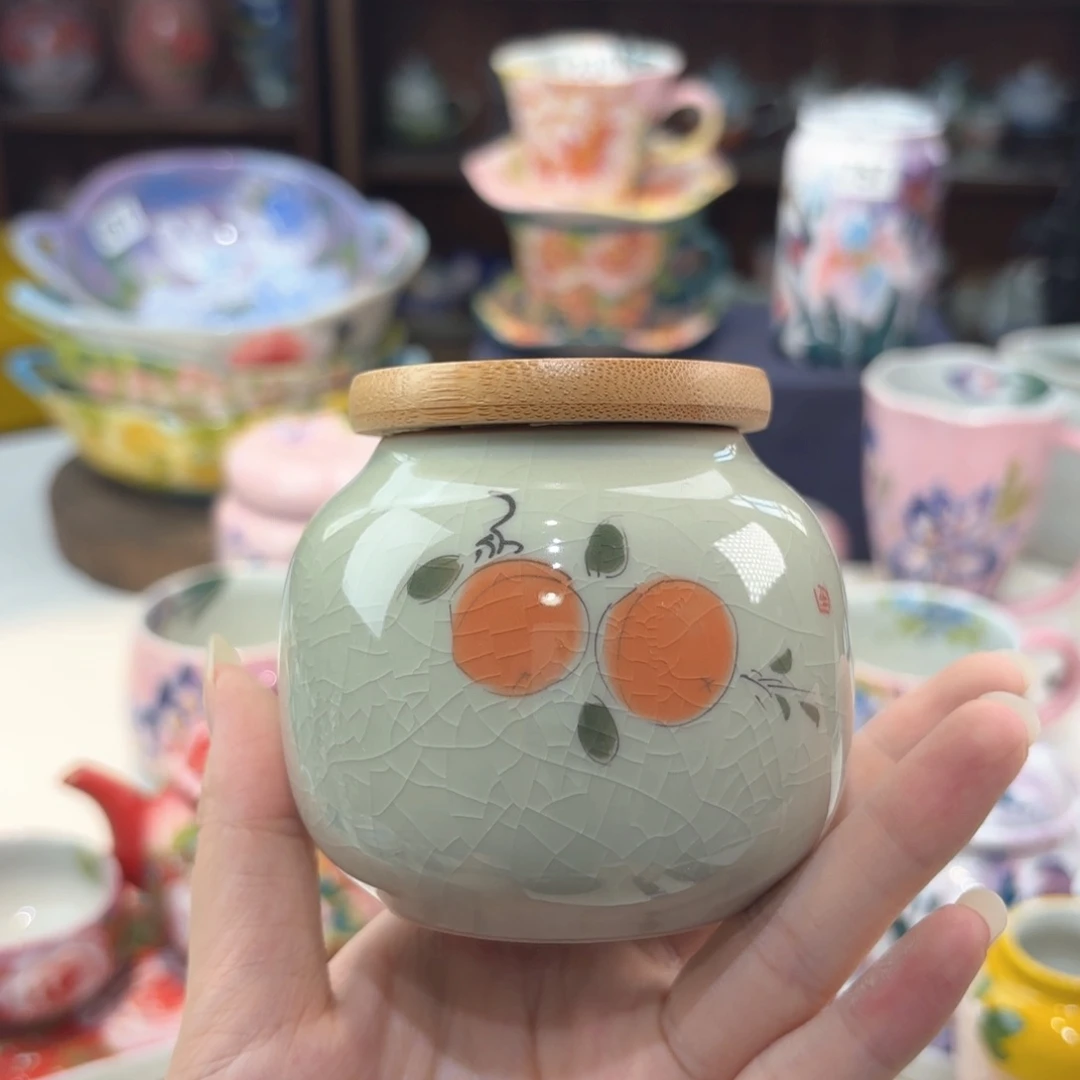 景德镇手绘高温釉下彩陶瓷茶具
