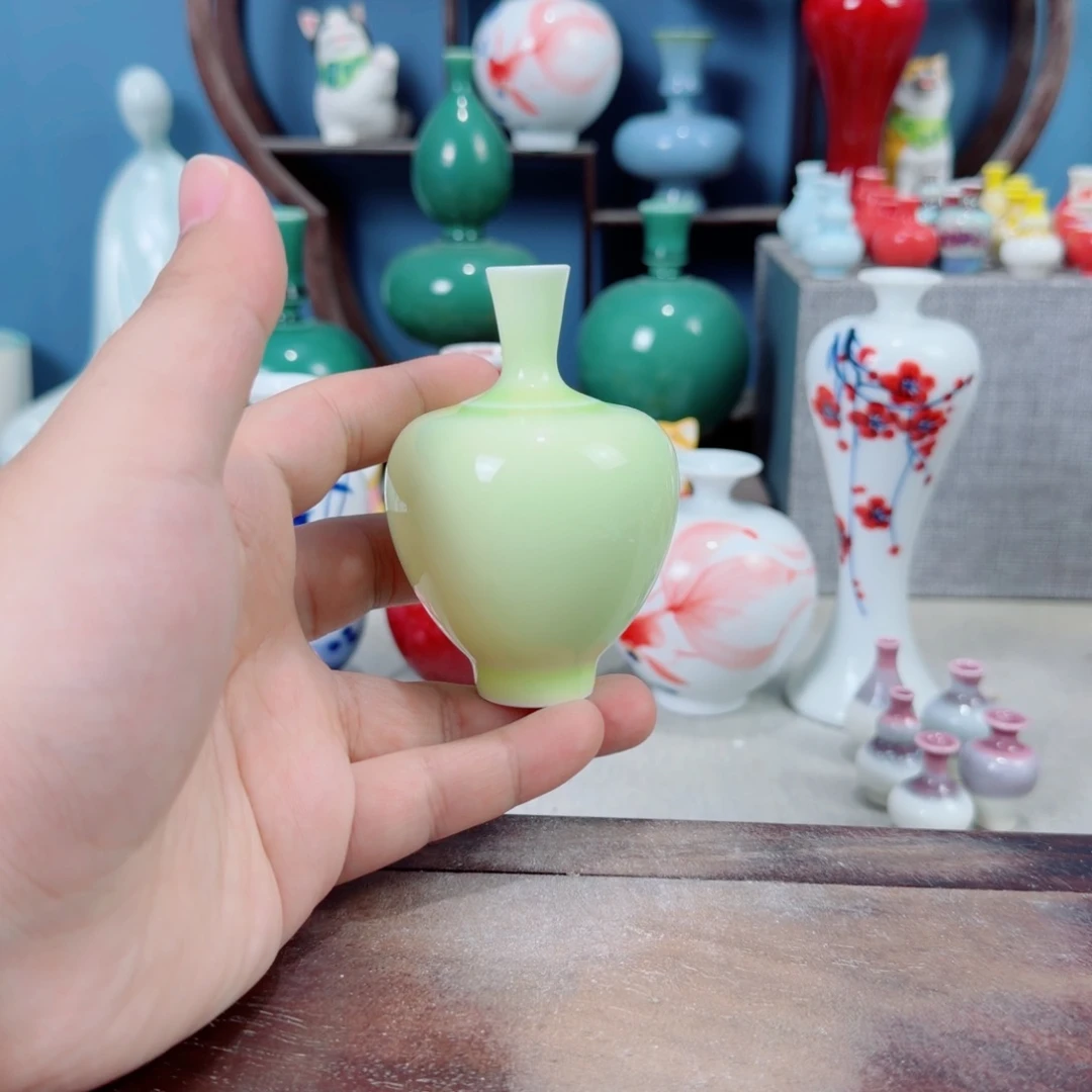 陶瓷手工小花器摆件
