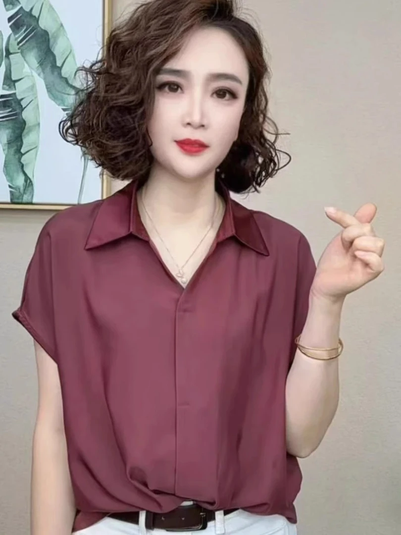 2025夏季新款设计感减龄洋气百搭气质短袖时尚纯色T恤女上衣