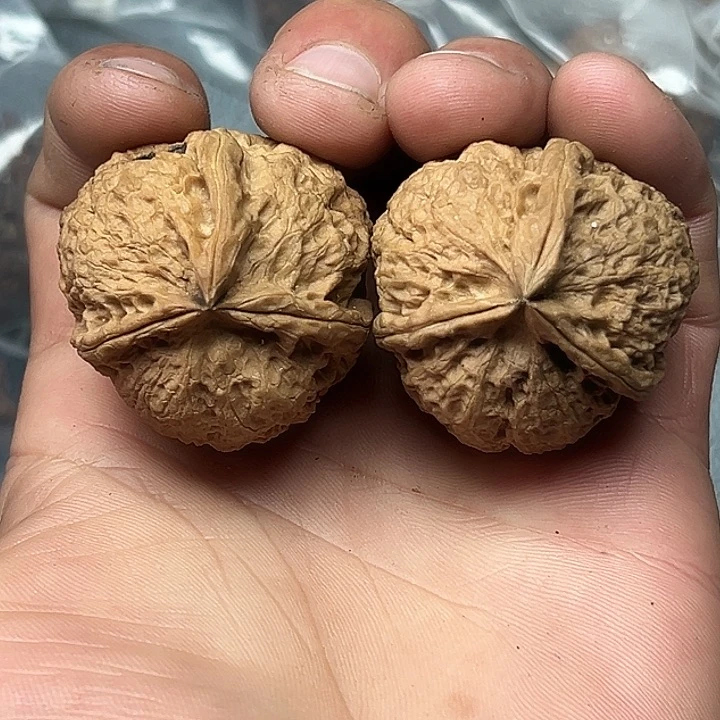 文玩核桃把件81号蜂窝纹三楞38尺