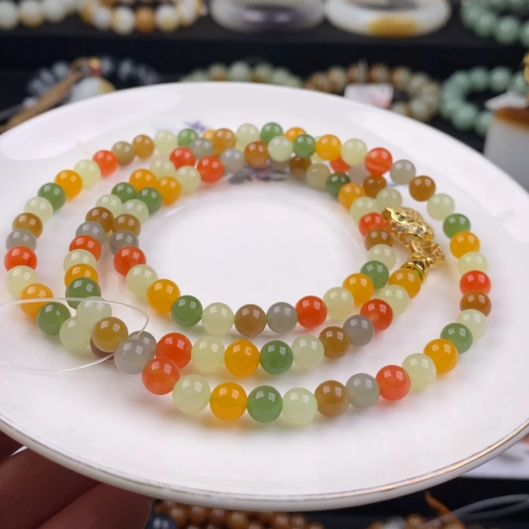 和田玉手串未镶嵌