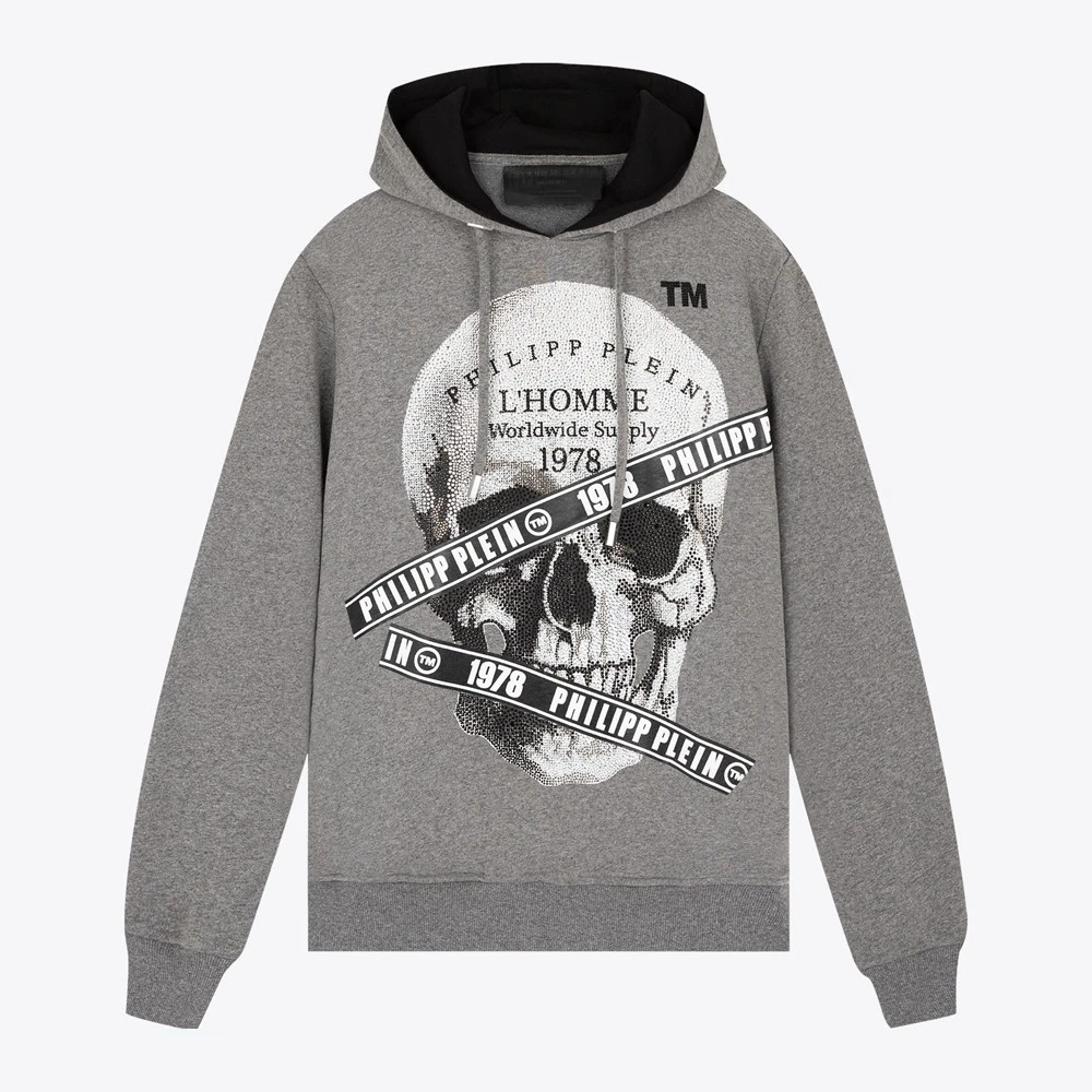 Philipp Plein/菲利普·普兰PP水钻骷髅灰色S19CMJB0964PJO002N10
