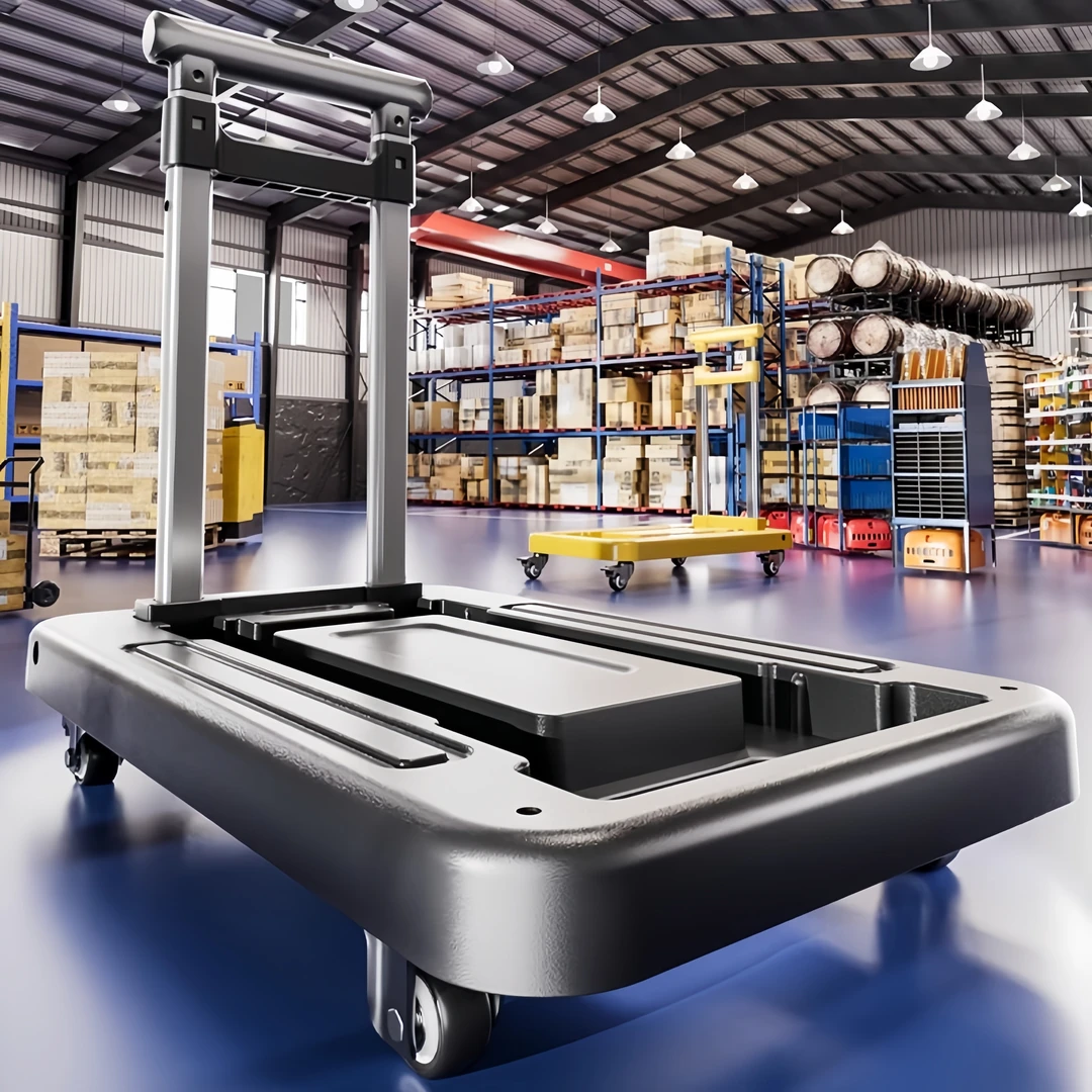 家用拉杆小推车买菜购物便携折叠手拉车搬运拉货轻便静音平板拖车