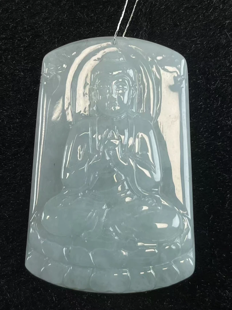 缅甸翡翠A货吊坠