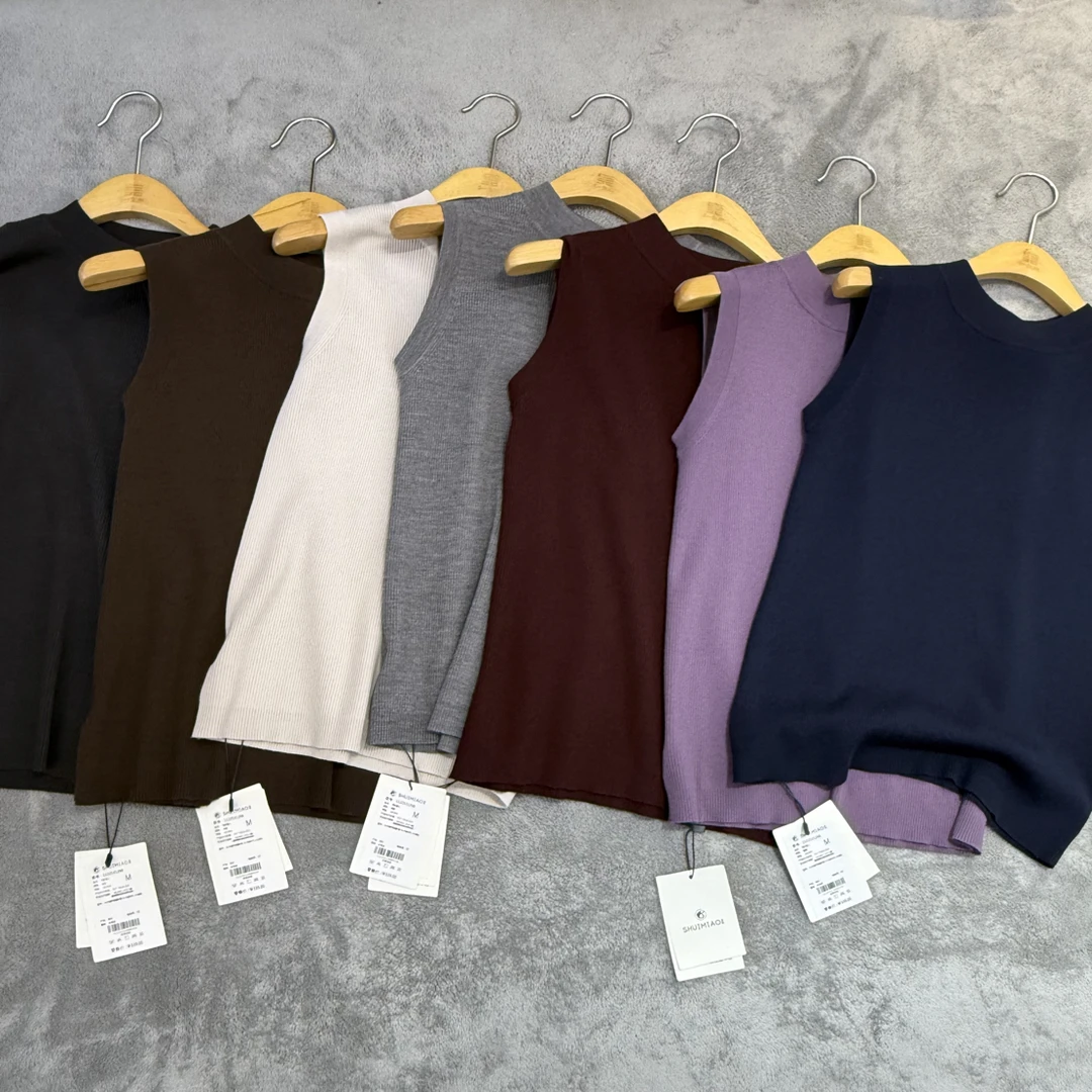 水淼25年秋季新款1298-时尚百搭 毛织背心