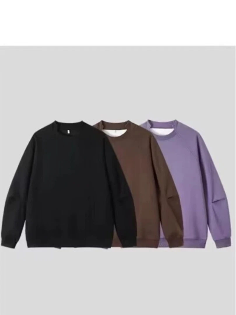 春秋阶梯式卫衣休闲百搭情侣休闲圆领套头长袖男女-13
